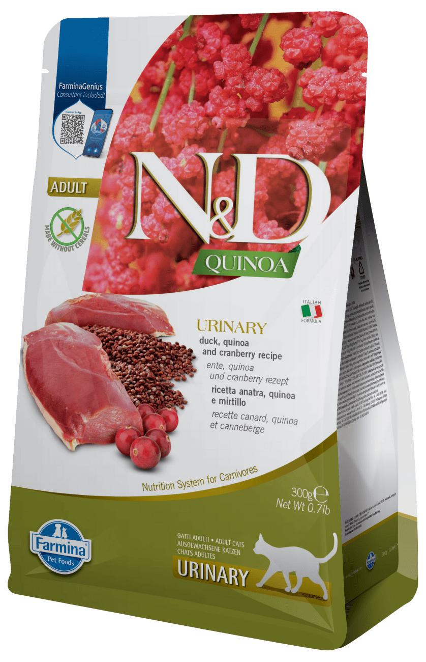 N & D GF Quinoa CAT Urinary Duck & Cranberry 300g