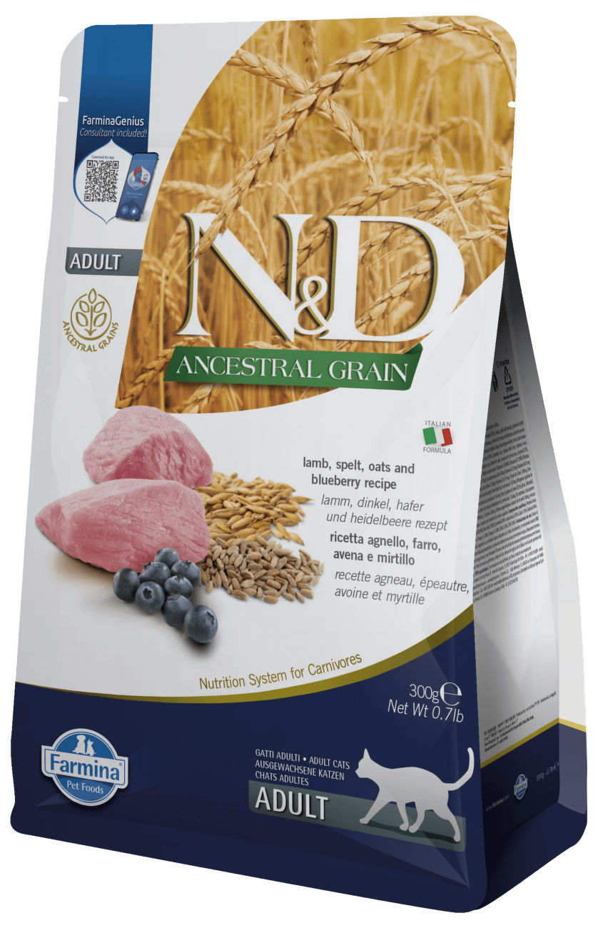 N & D LG CAT Adult Lamb & Blueberry 300g