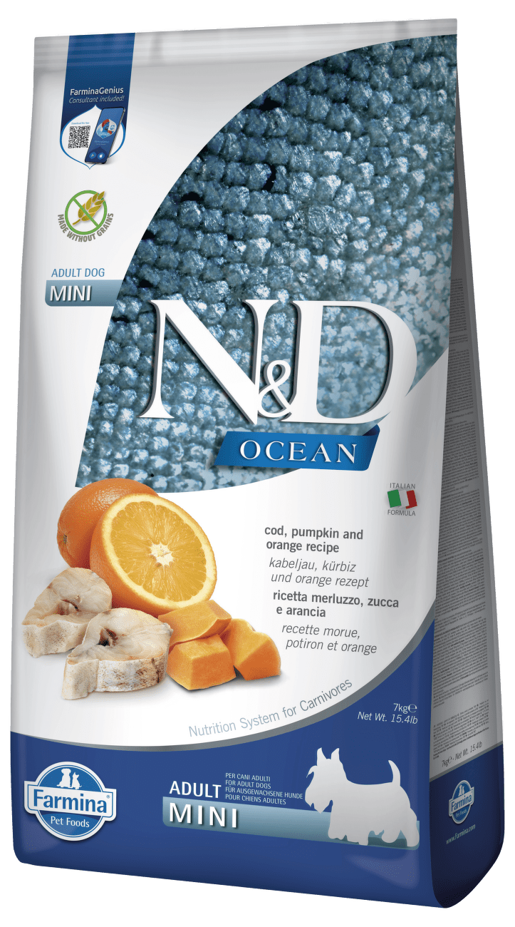 N&D Ocean Dog Adult Mini Codfish&Pumpkin&Orange 7kg