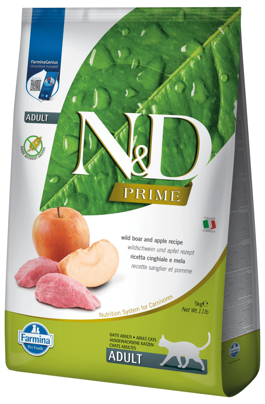 N&D Prime Cat Adult Boar & Apple 5kg
