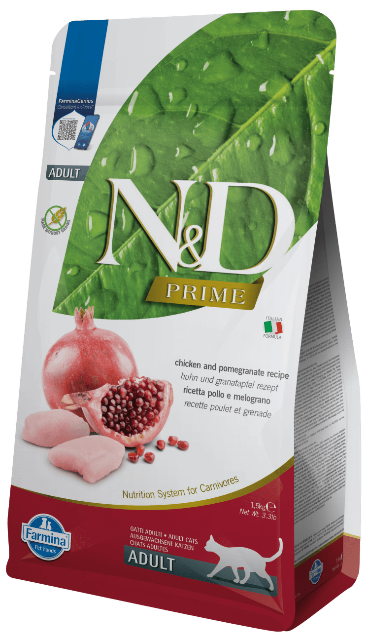 N&D Prime Cat Adult Chicken & Pomegranate 1,5kg