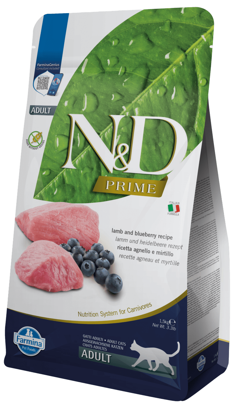 N&D Prime Cat Adult Lamb & Blueberry 1,5kg