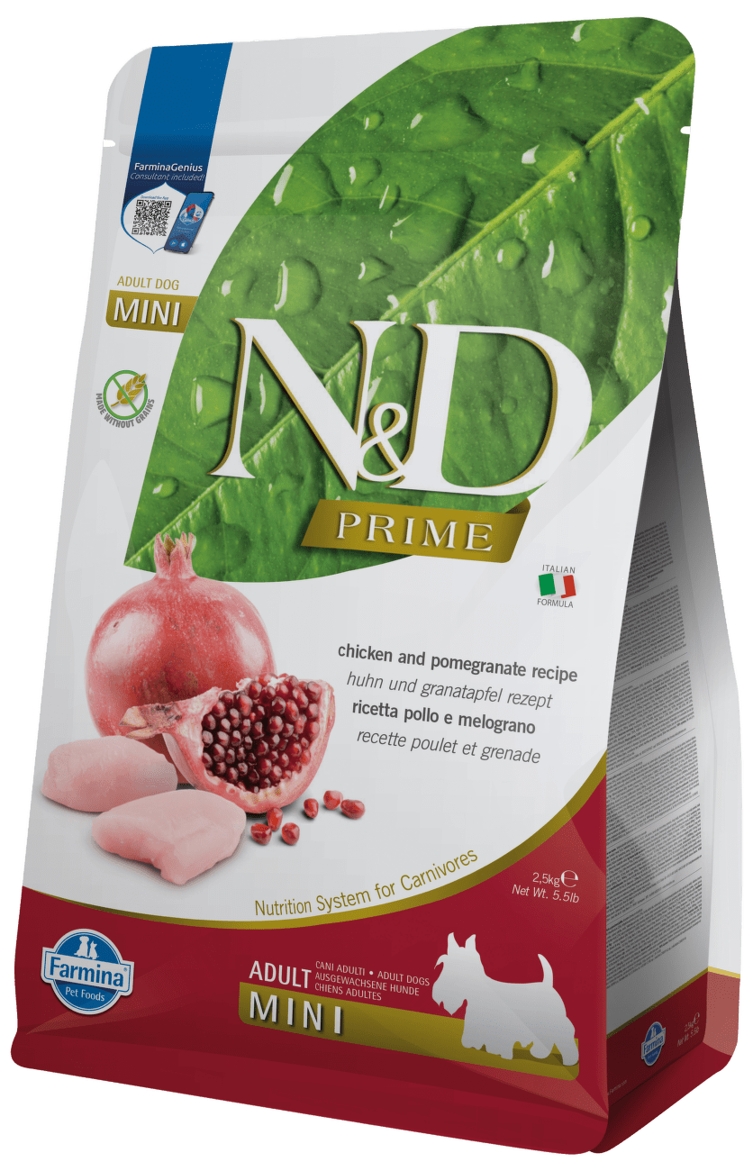N&D Prime Dog Adult Mini Chicken & Pomegranate 2,5kg