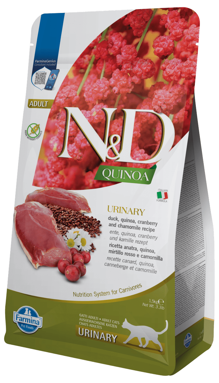 N&D Quinoa Cat Urinary Duck & Cranberry 1,5kg