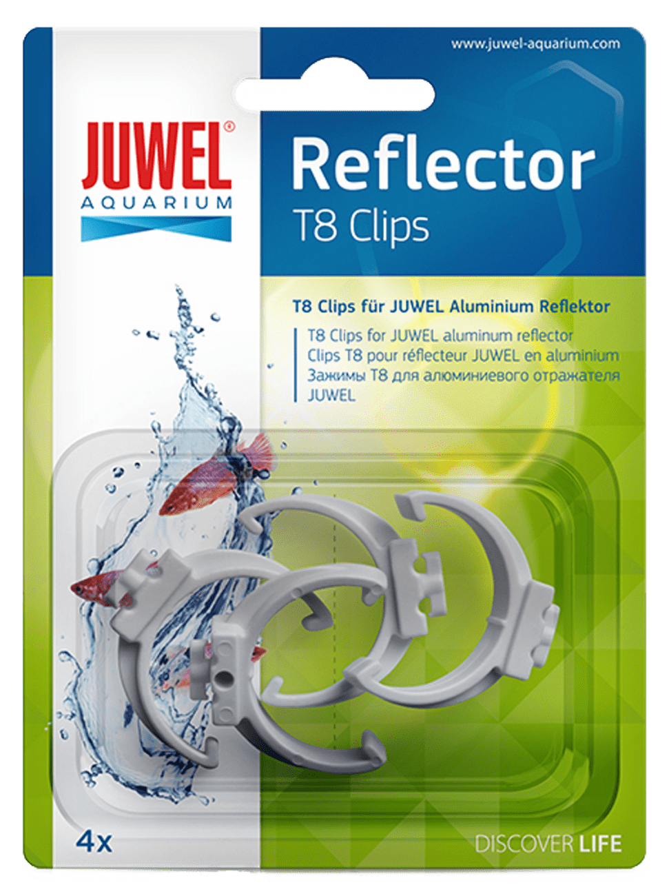 Náhradní úchytka Juwel na reflektor T8 plastová 4ks