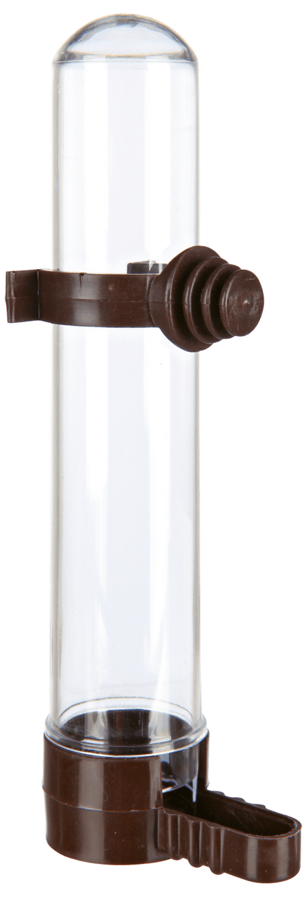 Napáječka a krmítko s dávkovačem pro ptáky Trixie 65ml *14cm