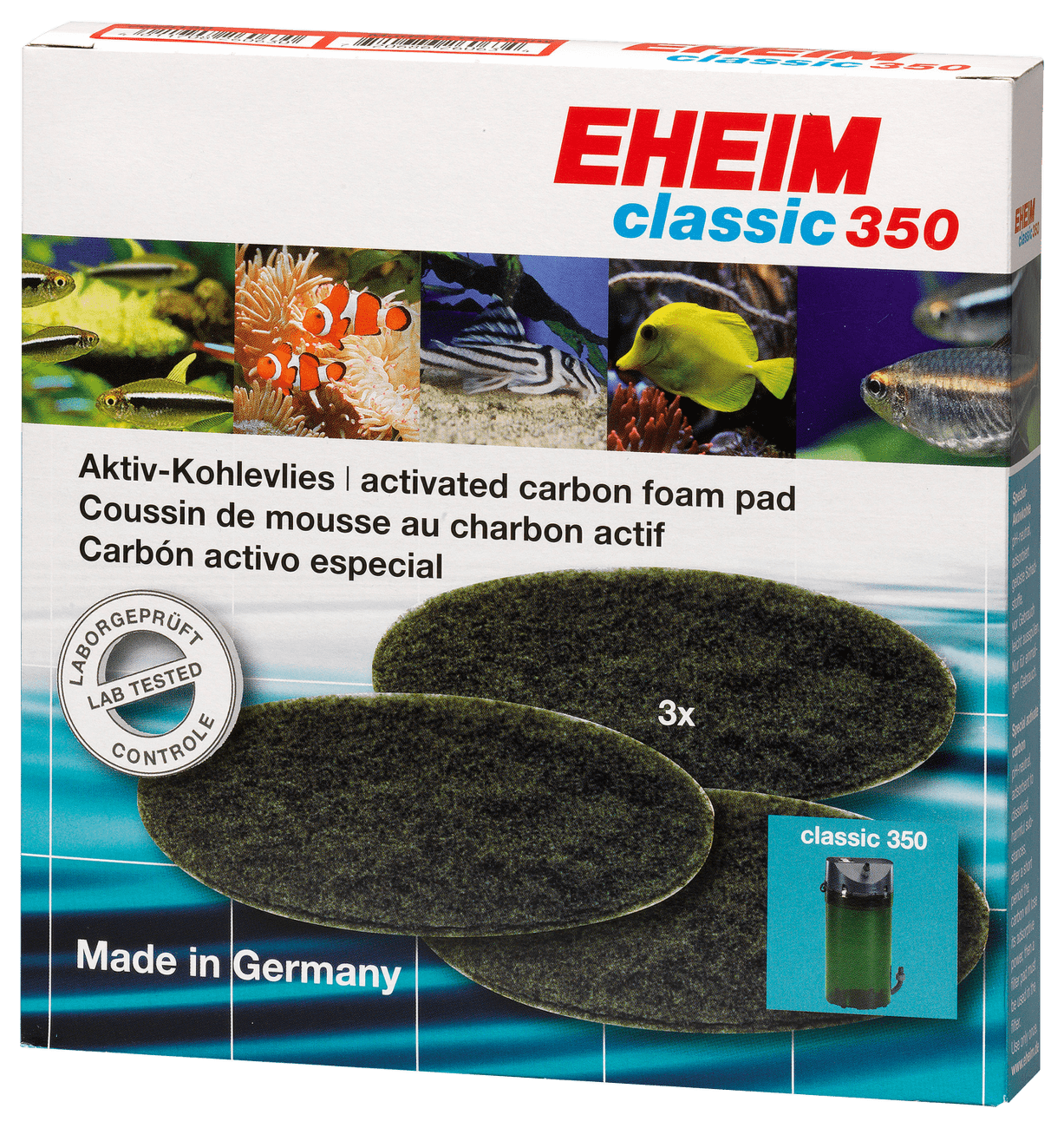 Náplň EHEIM molitan uhlíkový jemný Classic 350 3ks