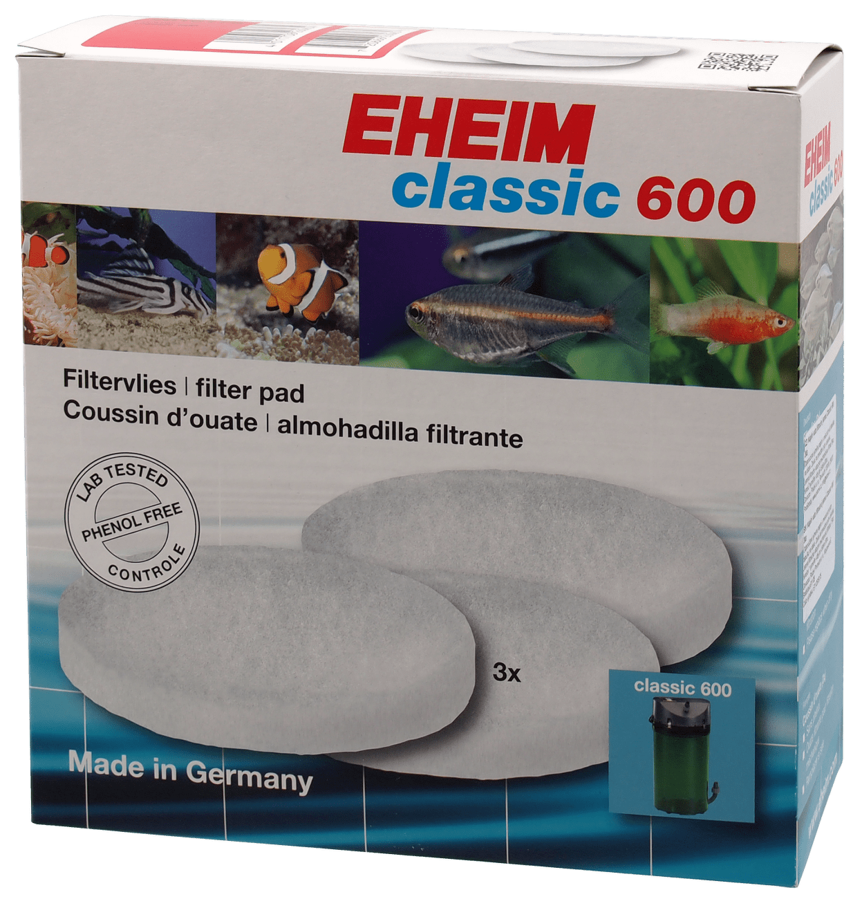 Náplň EHEIM vata filtrační jemná Classic 600 3ks