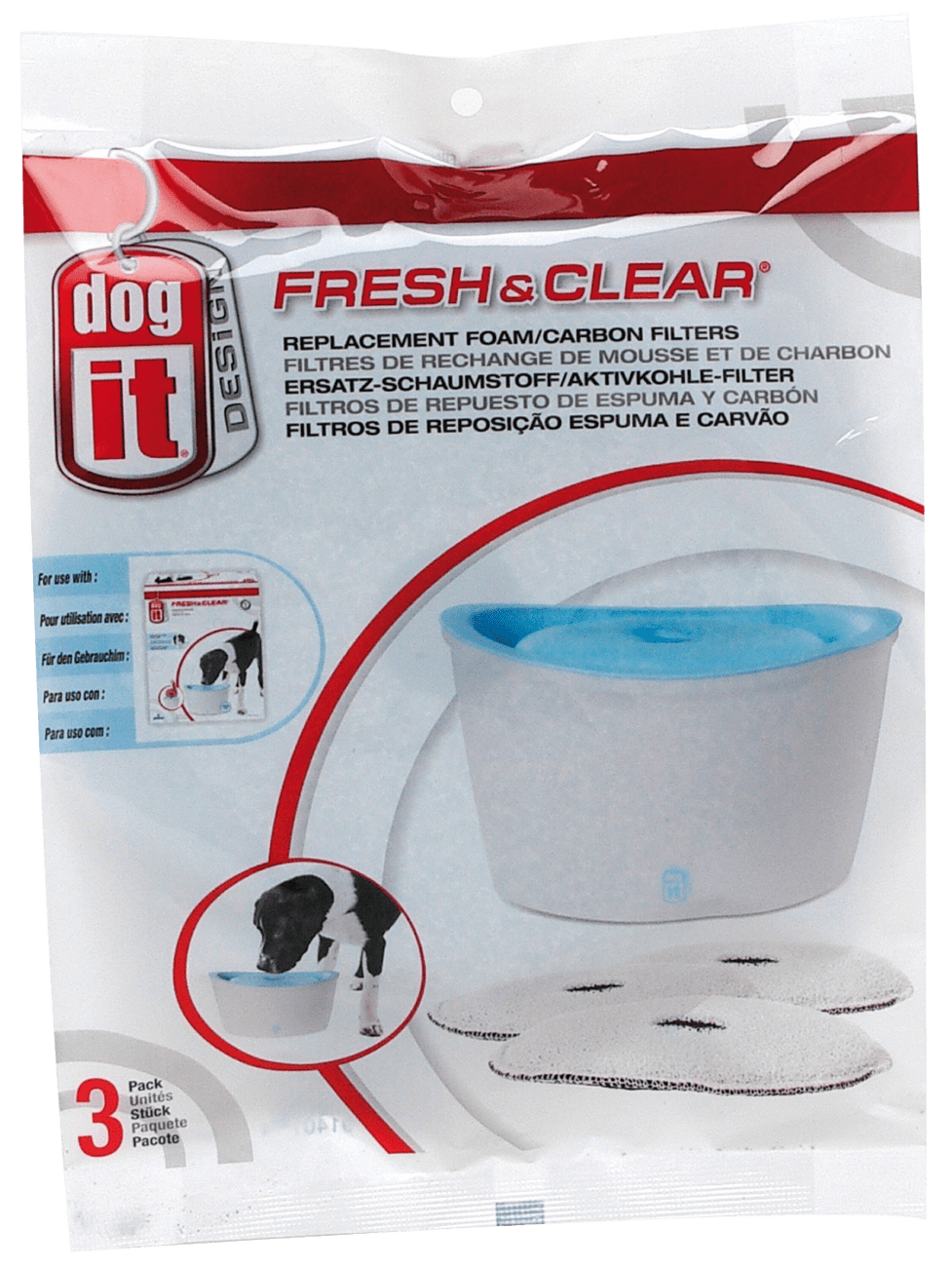 Náplň uhlí + molitan pro fontány DOG IT New 3ks