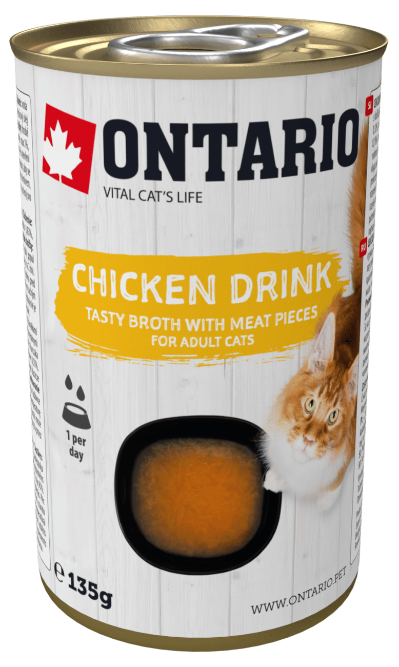 Nápoj Ontario Cat Drink Chicken 135g
