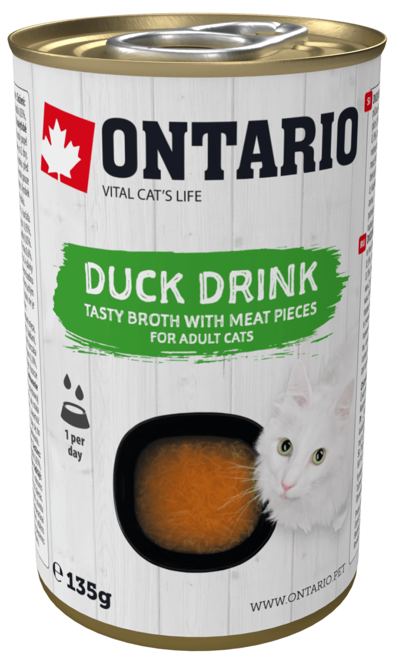 Nápoj Ontario Cat Drink Duck 135g