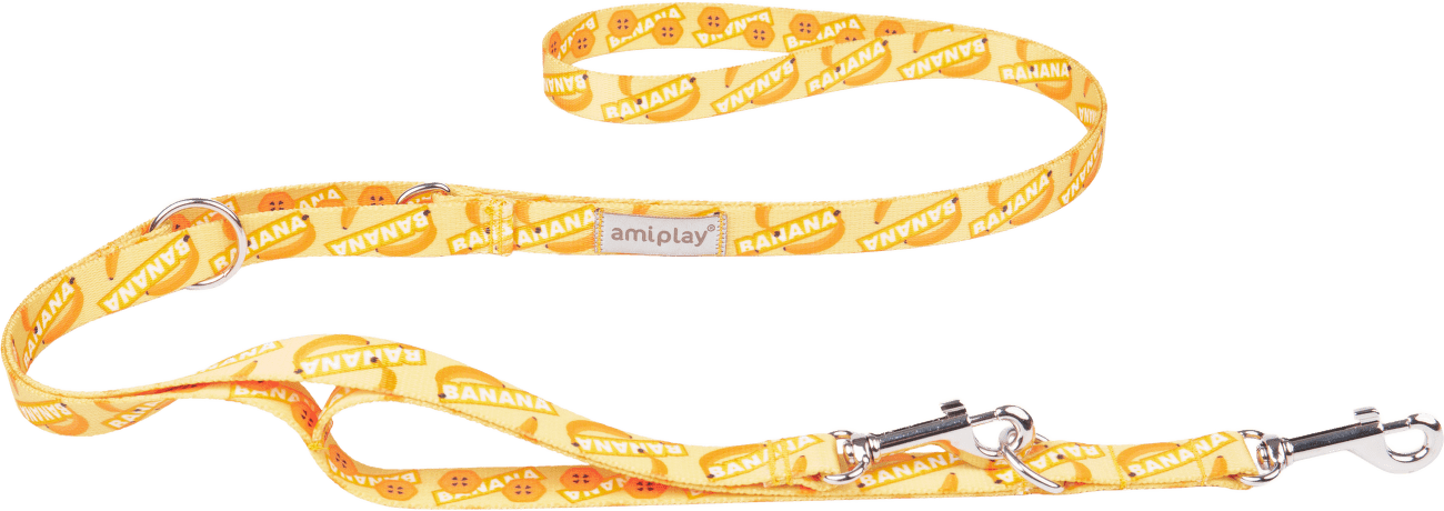 Nastavitelné vodítko Amiplay BeHappy 7v1 Banana M 100–200 cm × 2 cm