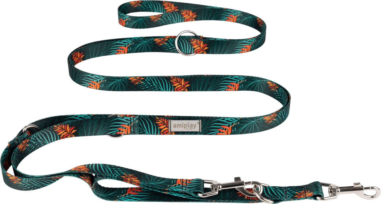 Nastavitelné vodítko Amiplay BeHappy 8v1 Jungle M 200–400 cm × 2 cm
