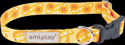 Nastavitelný obojek Amiplay BeHappy Banana L 35–50 cm × 2,5 cm
