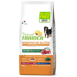 Natural Trainer Sensitive No Gluten Adult jehněčí 12 kg