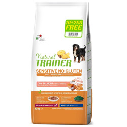 Natural Trainer Sensitive No Gluten Adult losos 12 kg