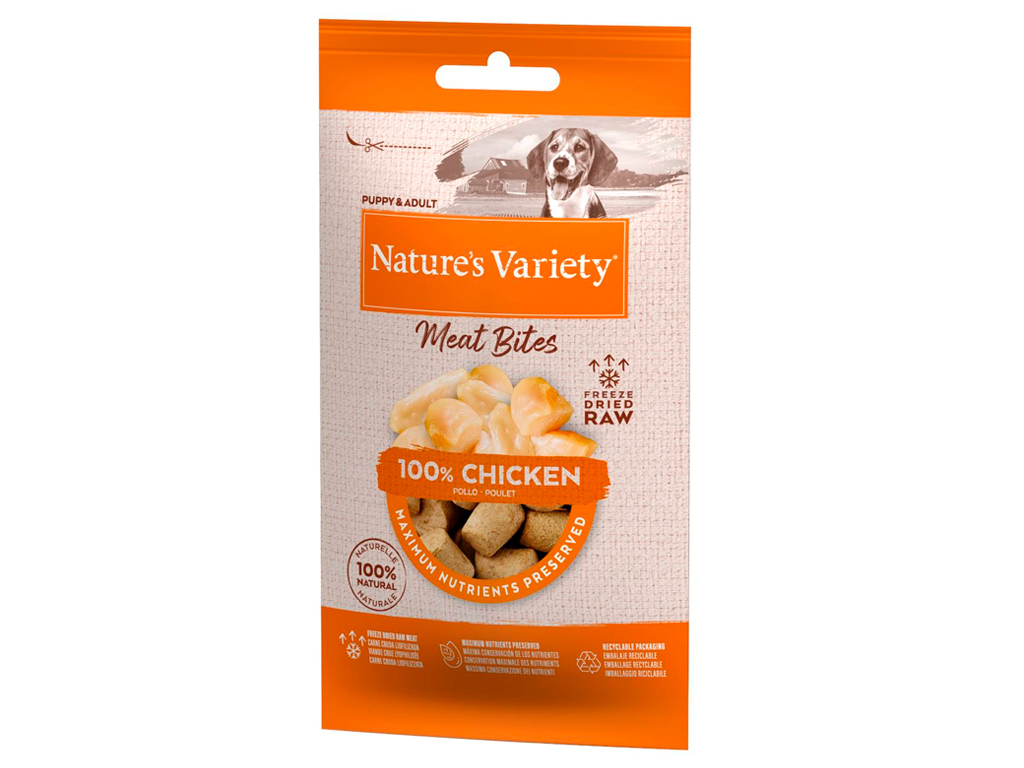 Nature's Variety lyofilizované kuřecí kousky 20 g