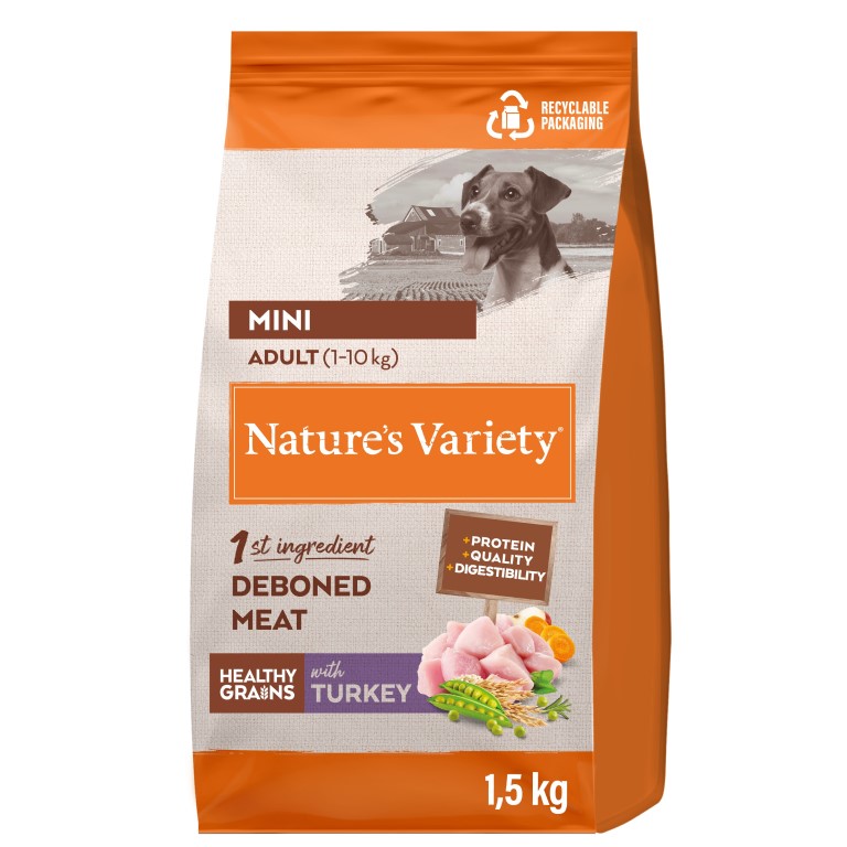 Nature's Variety No Grain pro malé psy s krůtou 1,5 kg