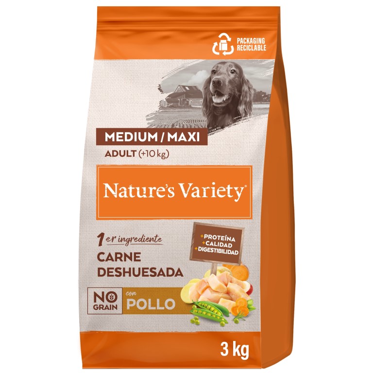 Nature's Variety No Grain pro střední psy s kuřecím 3 kg