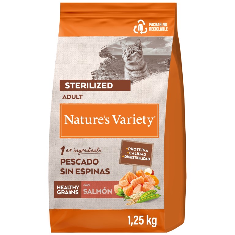 Nature's Variety Original pro kastrované kočky s lososem 1,25 kg