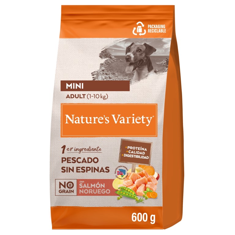 Nature's Variety Original pro malé psy s lososem 600 g