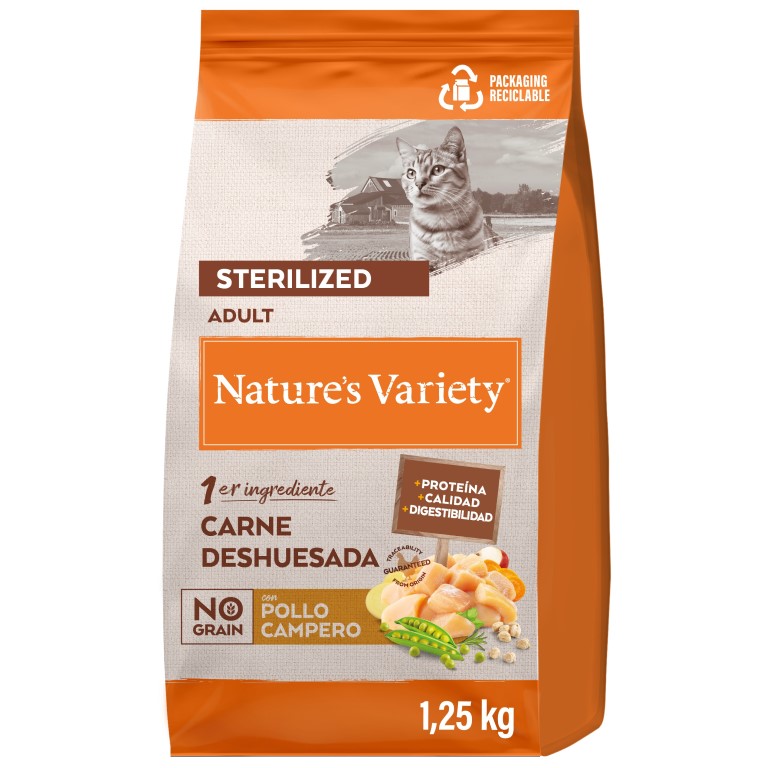 Nature's Variety Selected pro kastrované kočky s kuřecím 1,25 kg