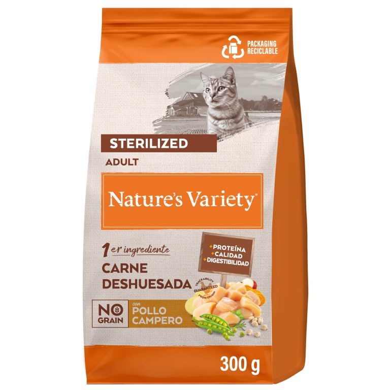 Nature's Variety Selected pro kastrované kočky s kuřecím 300 g