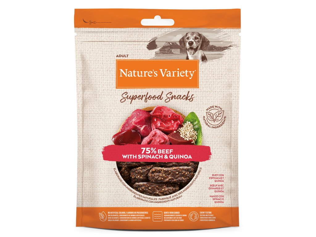 Nature's Variety Superfood Snacks hovězí 85 g