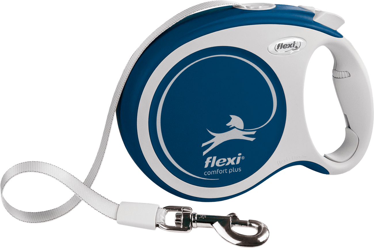 Navíjecí vodítko Flexi Comfort Plus Tape L 8 m modré