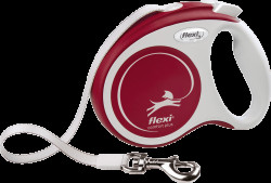 Navíjecí vodítko Flexi Comfort Plus Tape XS 3 m červené