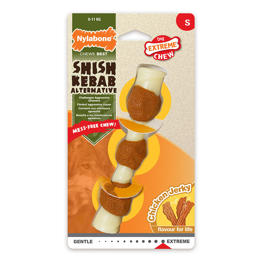 Nylabone hračka Extreme šiš příchuť kuřecí S