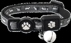 Obojek Active Cat Reflective XS černý 1x19-31cm