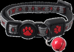 Obojek Active Cat Reflective XS červený 1x19-31cm