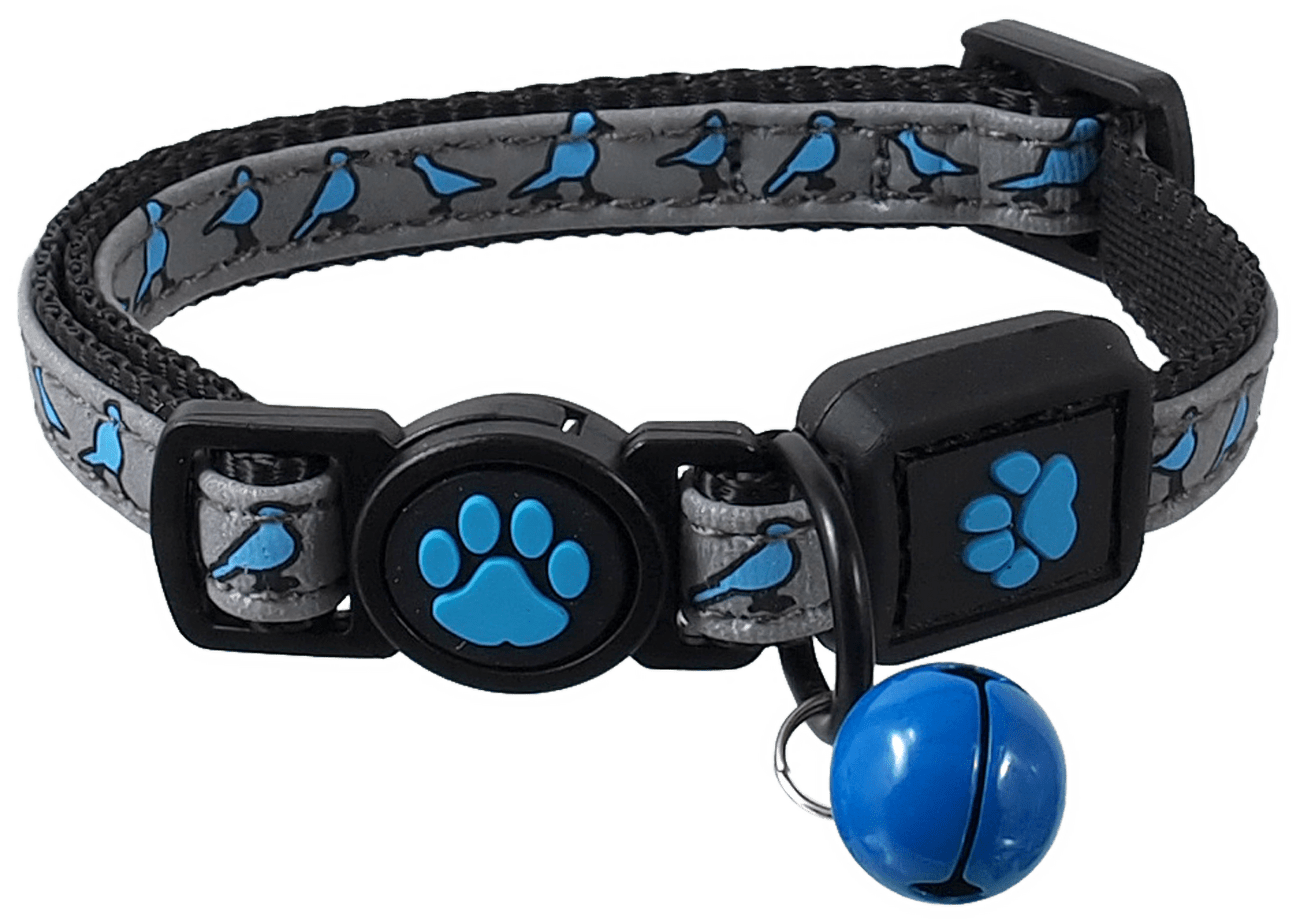 Obojek Active Cat Reflective XS modrý 1x19-31cm