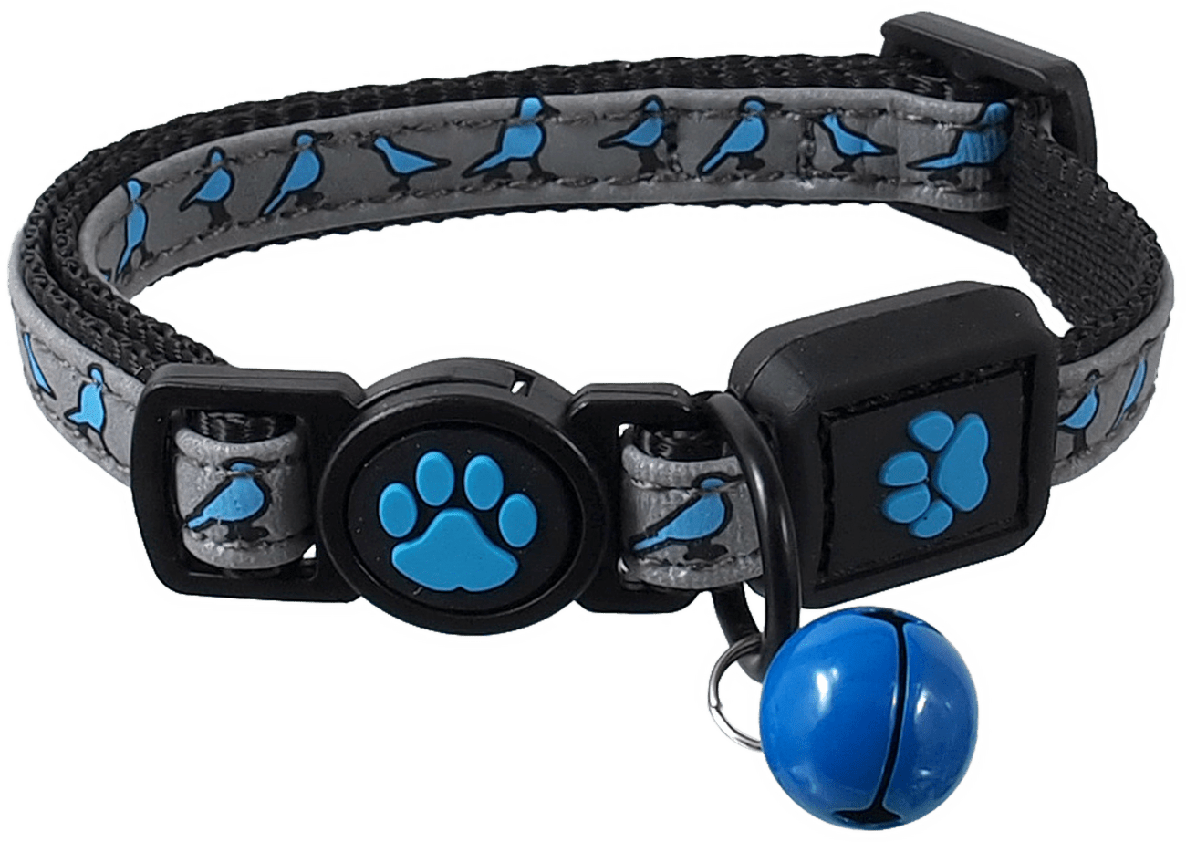 Obojek Active Cat Reflective XXS modrý 1x16-22cm