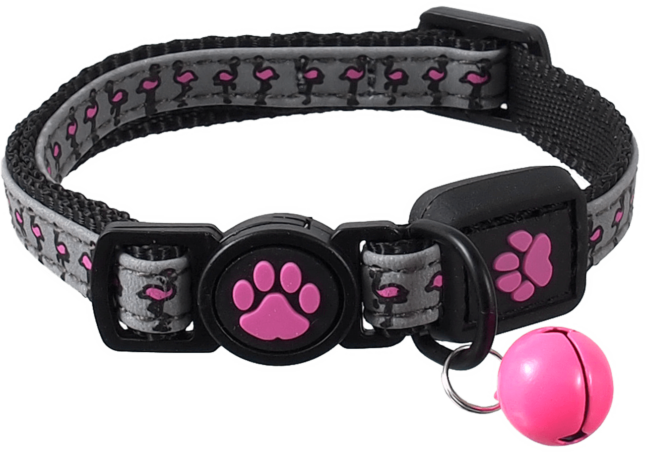 Obojek Active Cat Reflective XXS růžový 1x16-22cm