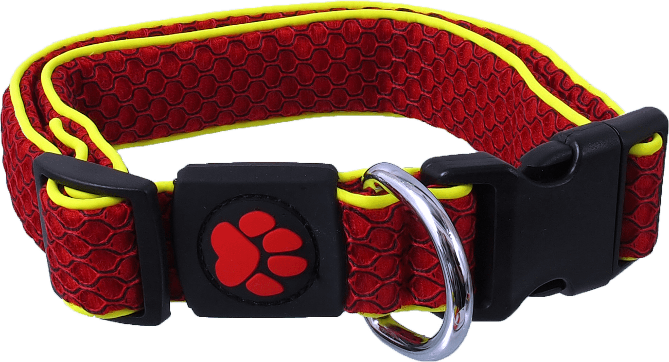 Obojek Active Dog Mellow M červený 2,5x35-51cm