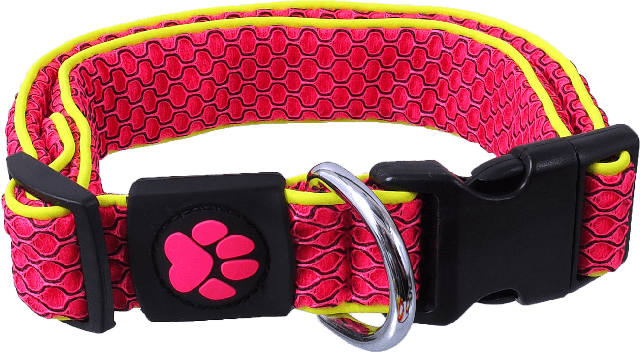 Obojek Active Dog Mellow M růžový 2,5x35-51cm