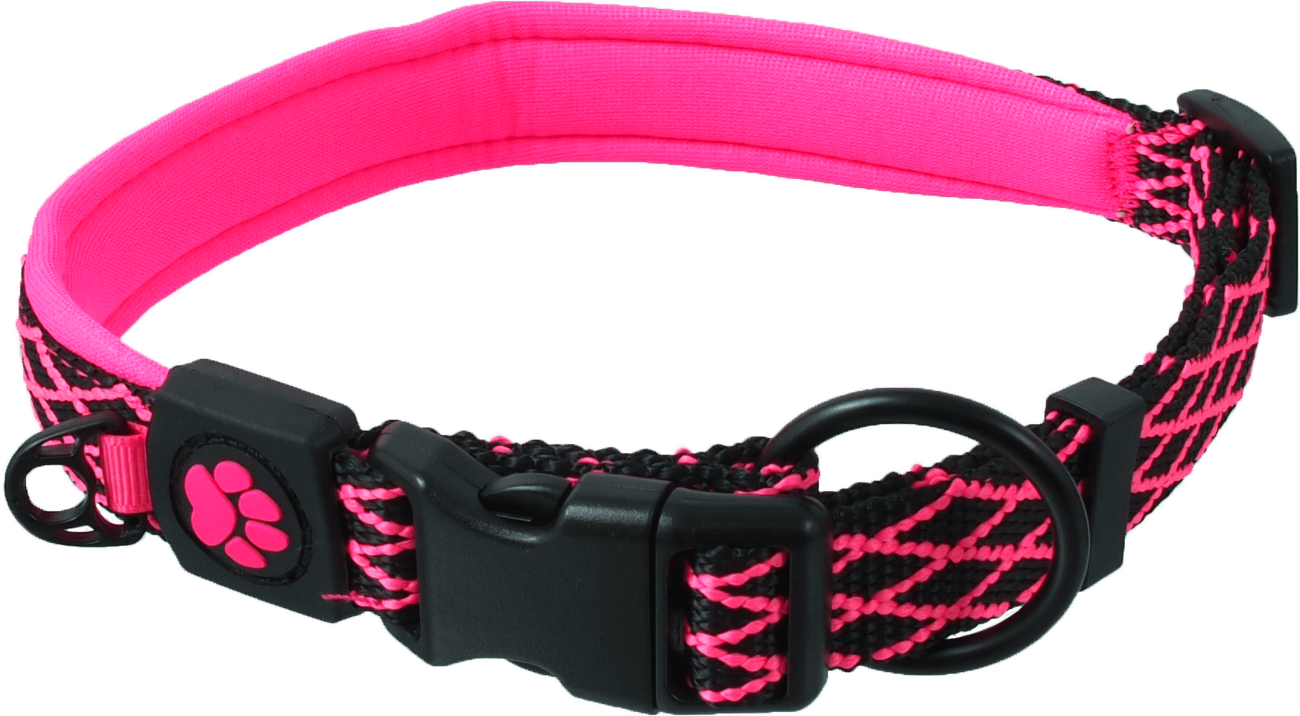 Obojek Active Dog Mystic L růžový 2,5x53-64cm