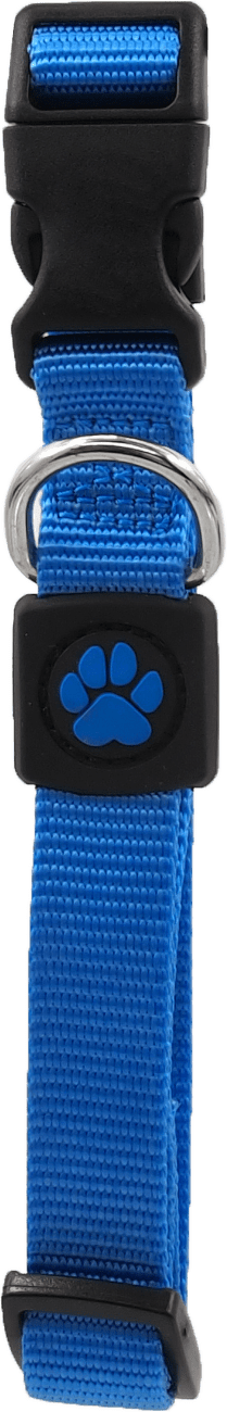 Obojek Active Dog Premium M modrý 2x34-49cm