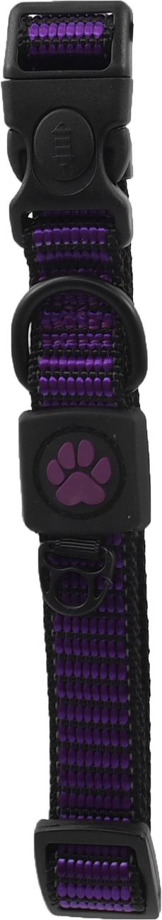 Obojek Active Dog Strong M fialový 2x34-49cm