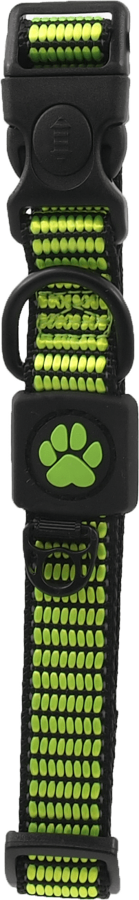 Obojek Active Dog Strong M limetka 2x34-49cm