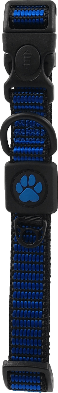 Obojek Active Dog Strong M modrý 2x34-49cm