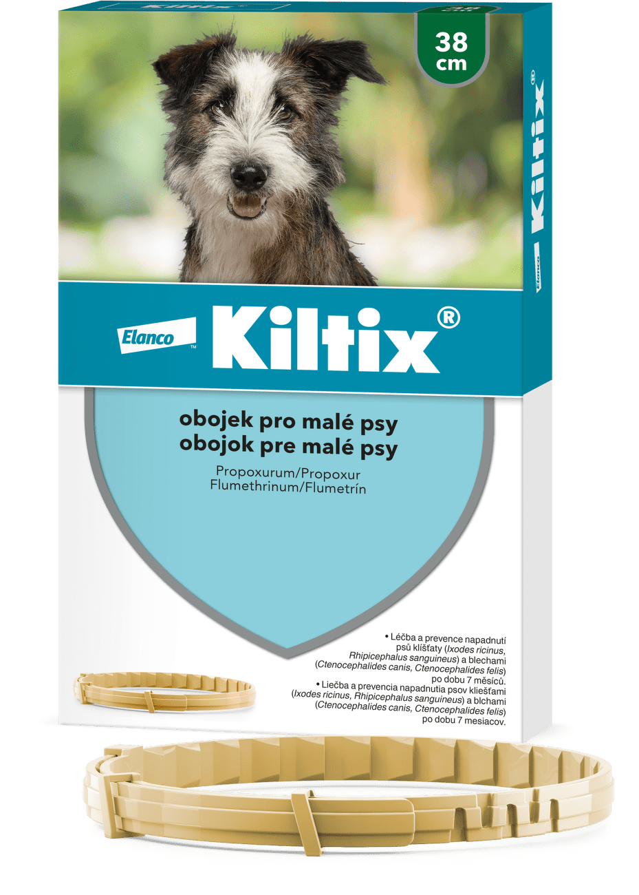Obojek antiparazitní Kiltix malý 38cm