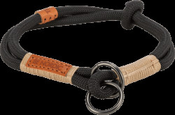 Obojek Be Nordic polostahovací Trixie L 50 cm 13 mm černo pískový