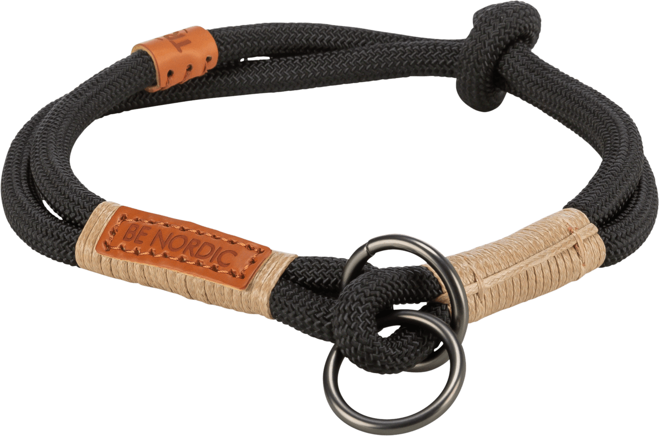 Obojek Be Nordic polostahovací Trixie M 45 cm 8 mm černo pískový