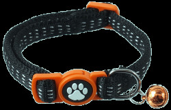 Obojek Magic Cat Nylon XS černý 1x19-31cm