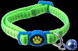 Obojek Magic Cat Nylon XS limetka 1x19-31cm