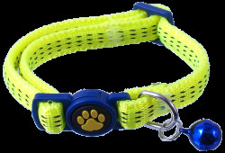 Obojek Magic Cat Nylon XS žlutý 1x19-31cm