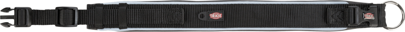 Obojek Premium extra široký Trixie S-M 33 42 cm 35 mm černo grafitový